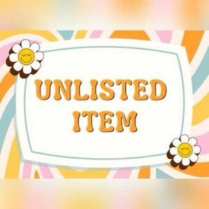Unlisted Item with Floral Design